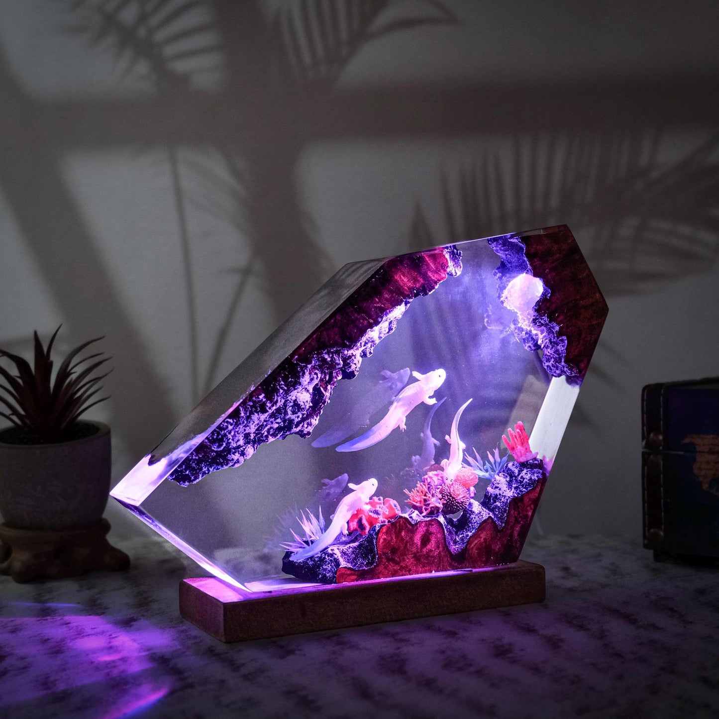 Mexican Salamander Resin Art Lamp