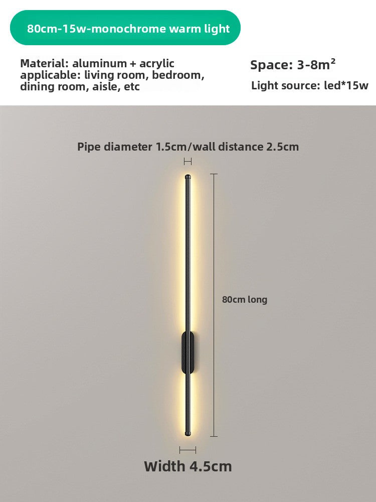 Rechargeable Touch Control LED Strip Wall Lamp