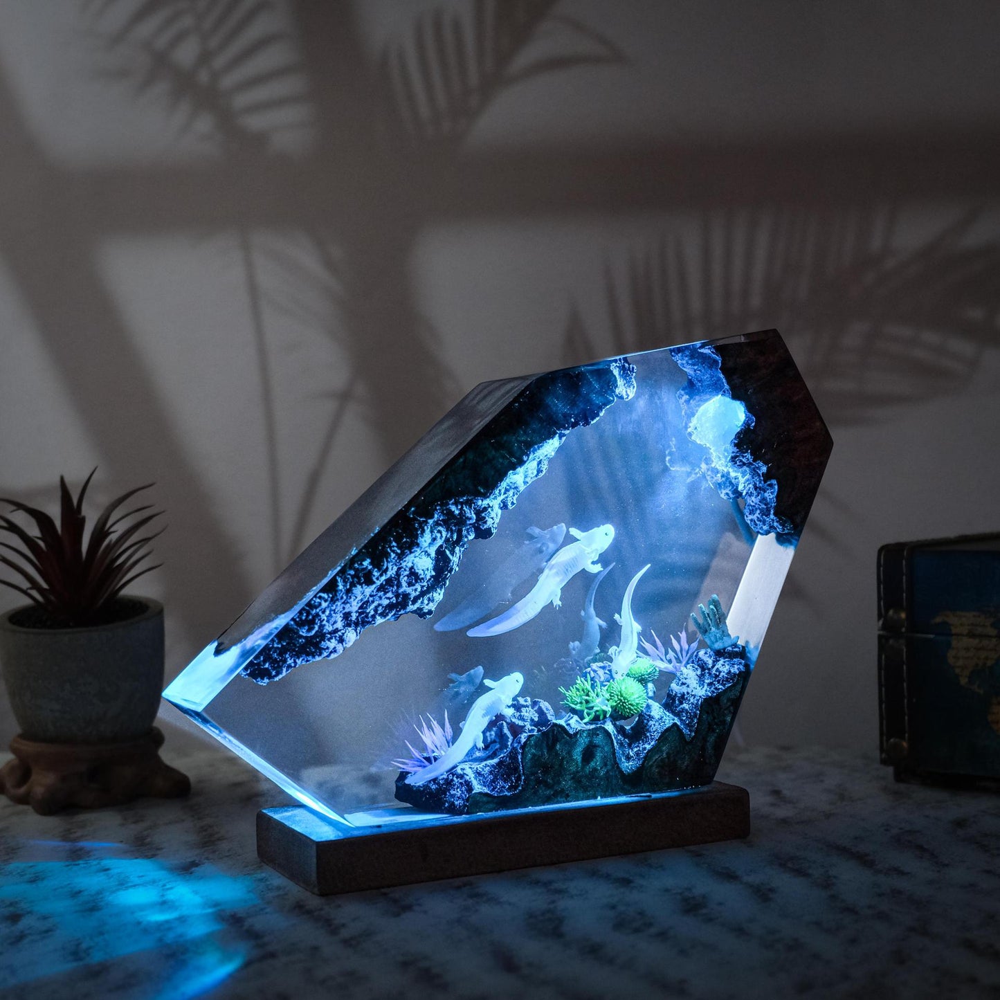 Mexican Salamander Resin Art Lamp