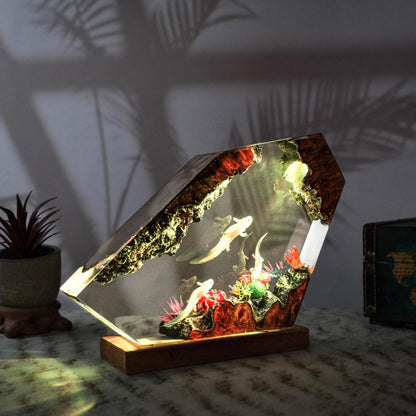 Mexican Salamander Resin Art Lamp