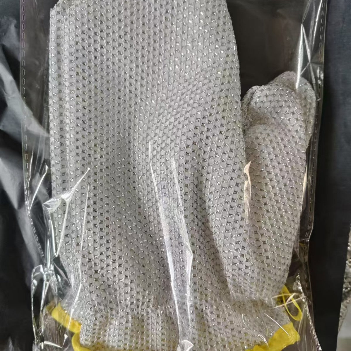 Silver wire gloves for dishwashing