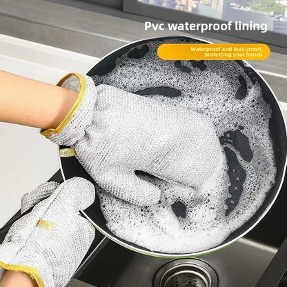 Silver wire gloves for dishwashing