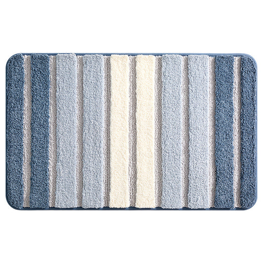 Striped Absorbent Bathroom Floor Mat